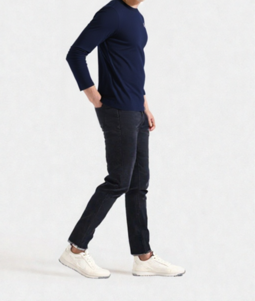 LONG SLEEVE CREW NECK WITH LOGO TEES