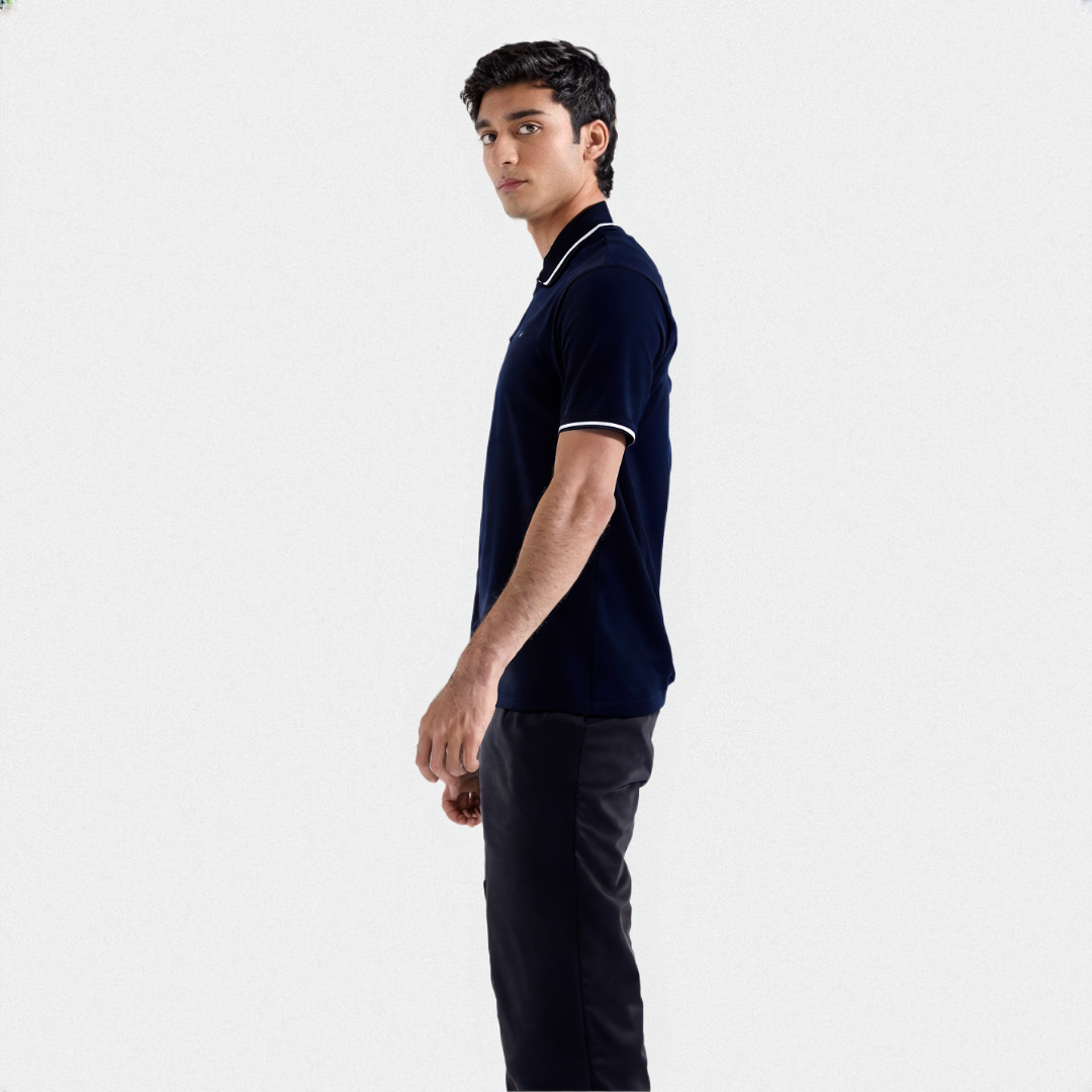 BASIC POLO WITH CONTRAST TIPPING