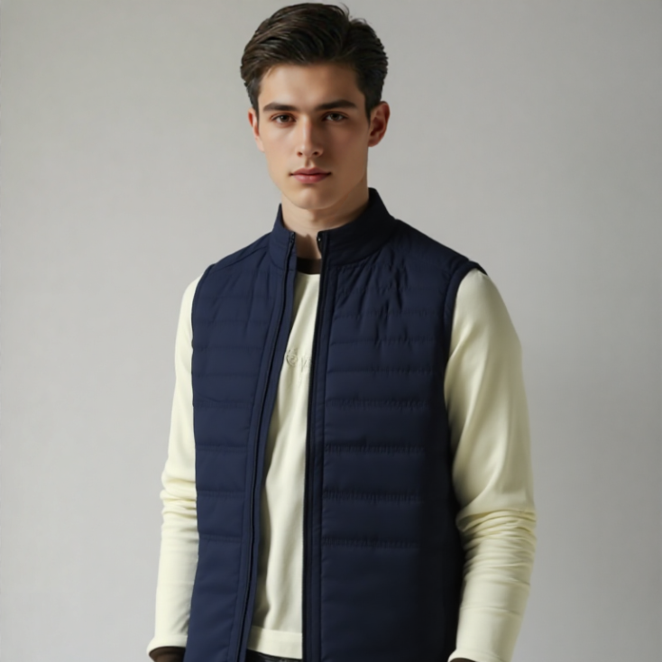 MEN's SLEEVELESS PUFFER JACKET