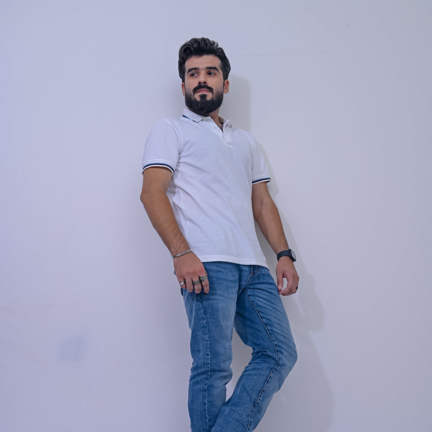 BASIC POLO SHIRT - WHITE
