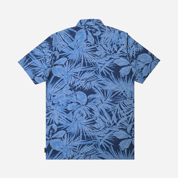 BLUE LEAF PRINTED SHIRT H/S