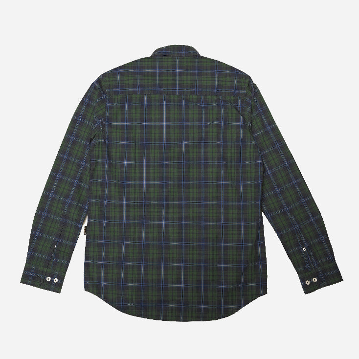 CASUAL SHIRT F/S GREEN CHECK