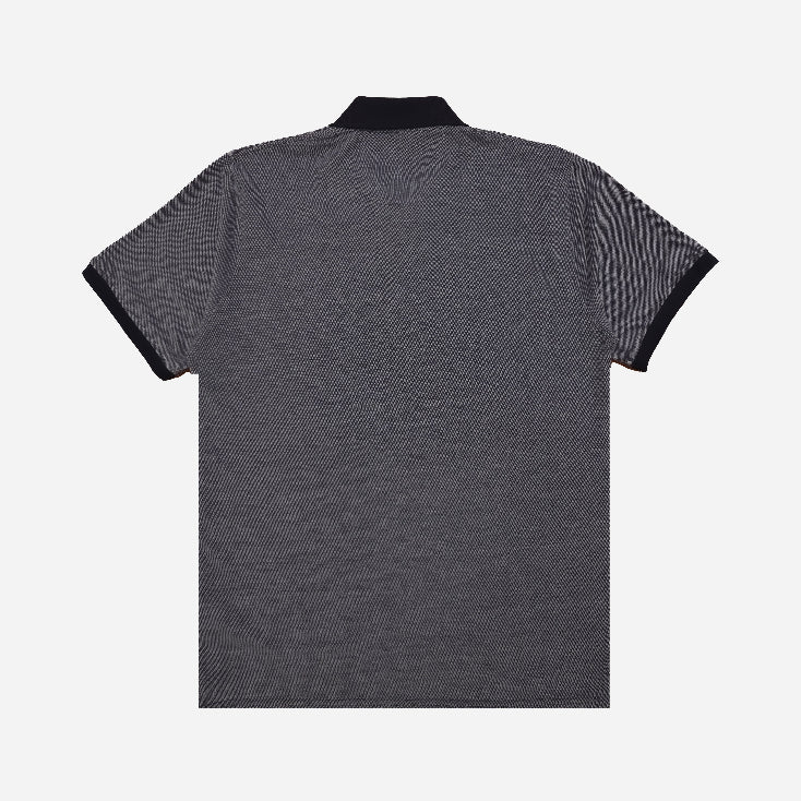 NAVY BLUE CONTRAST BIRD EYE POLO