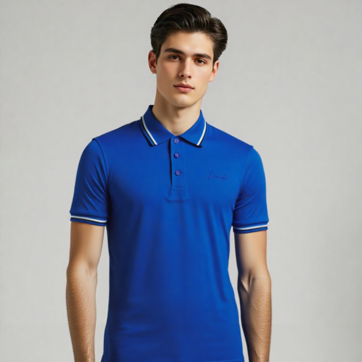 BASIC POLO SHIRT TIPPING COLLAR