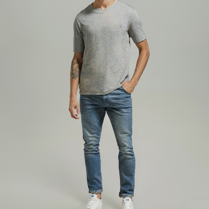 SLIM FIT DENIM JEANS DARK BLUE