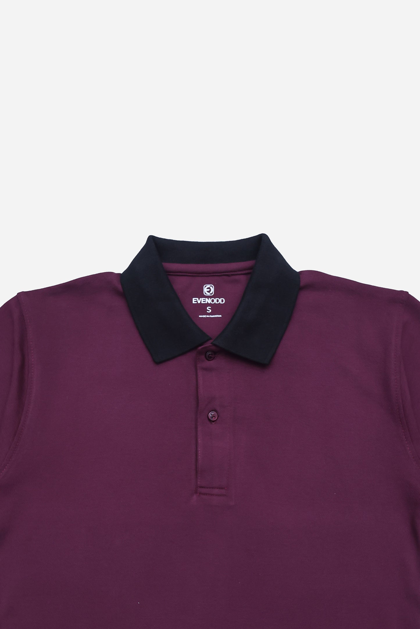BASIC PIQUE POLO BLACK COLLAR