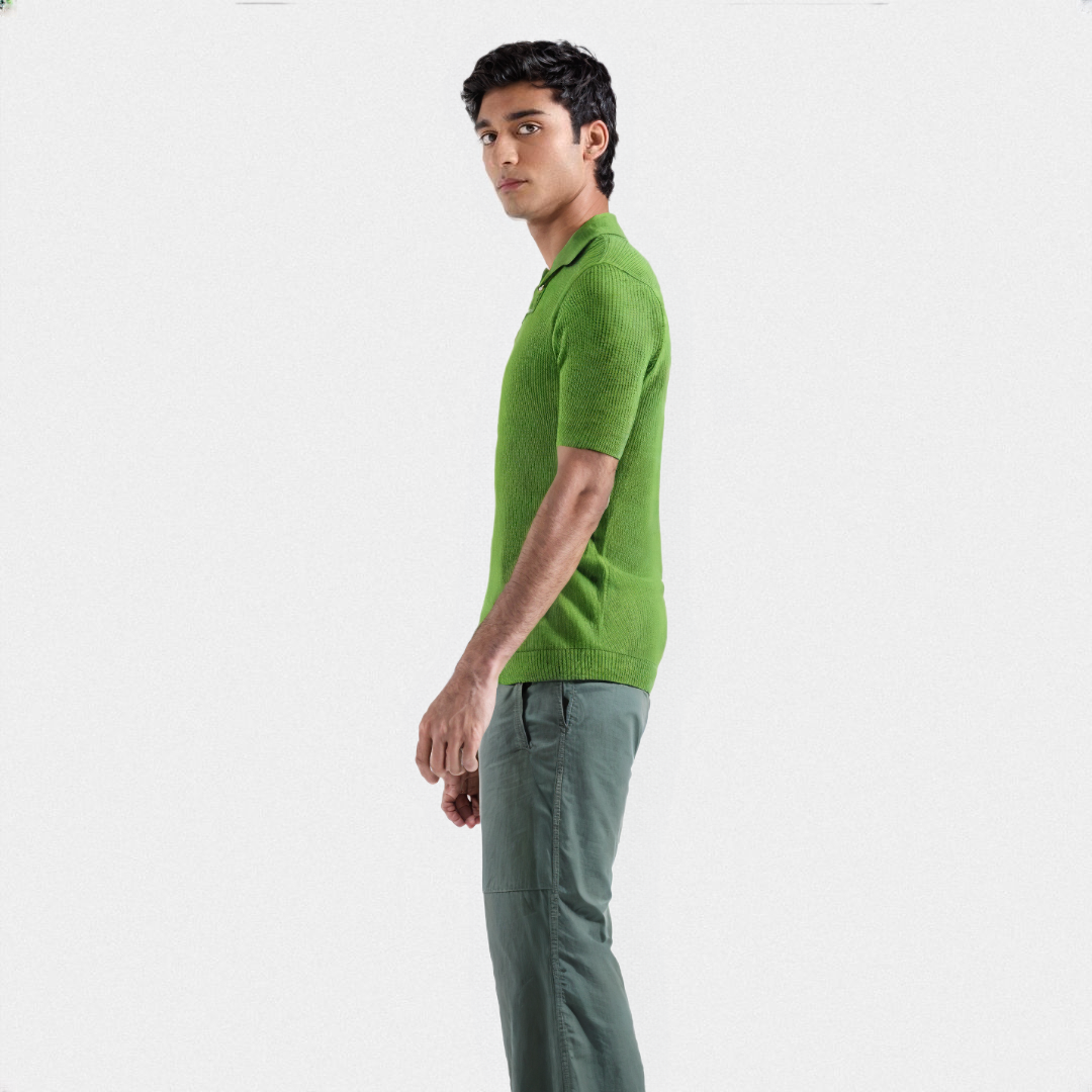 MENS JOHNNY COLLAR POLO SHIRT