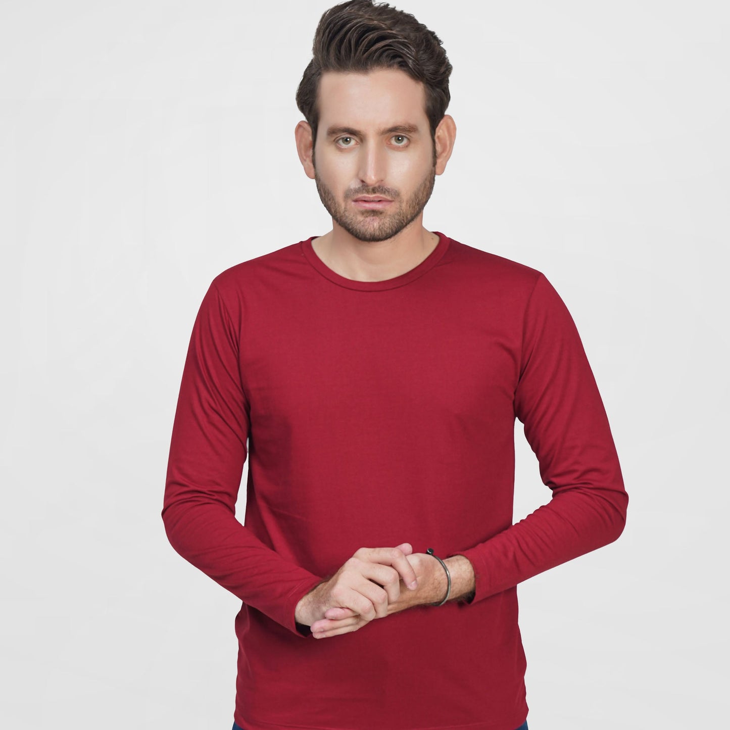 MENS LONG SLEEVE CREW NECK TEES
