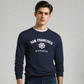 NAVY GRAPHIC FLEECE SWEATSHIRT