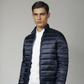 NAVY FULL SLEEVE PUFFER JACKET
