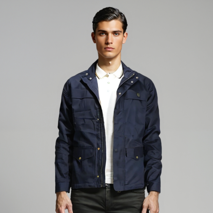 MEN's COTTON FULL SLEEVE LONG JACKET