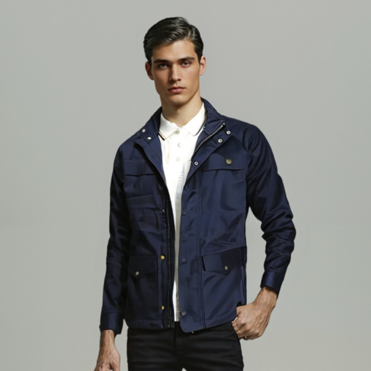 MEN's COTTON FULL SLEEVE LONG JACKET