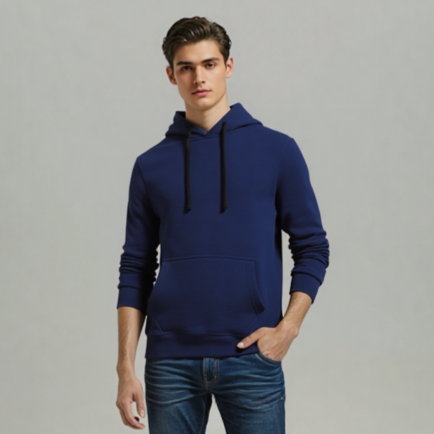 NAVY BASIC HOODIE