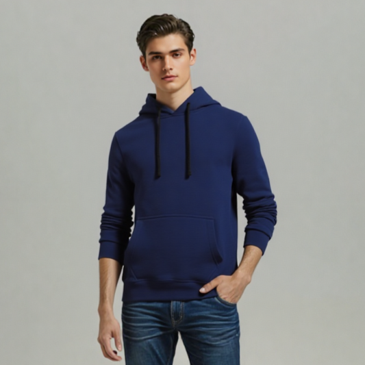 NAVY BASIC HOODIE