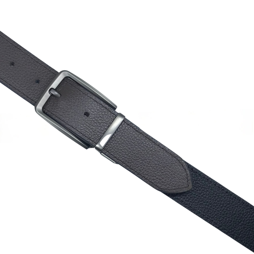 REVERSIBLE TEXTURE LEATHER BELT