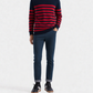 MEN's STRIP SWEATER NAVY RED