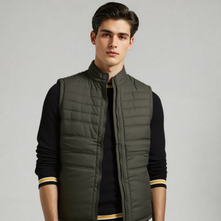 MEN's SLEEVELESS PUFFER JACKET