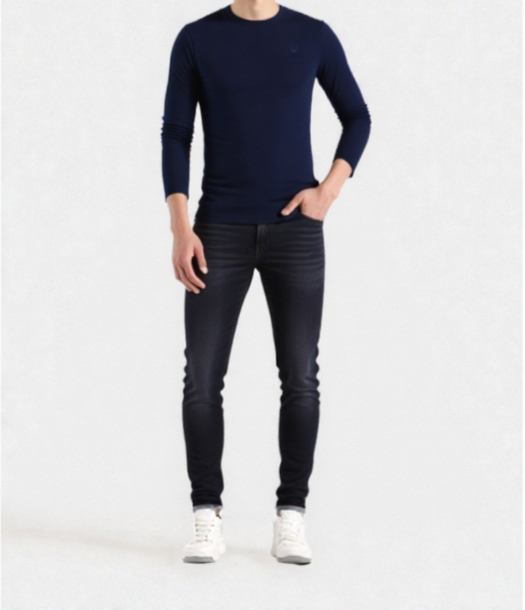 LONG SLEEVE CREW NECK WITH LOGO TEES