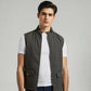 DARK GRAY S/L WOOL BLENDED JACKET