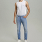 STRAIGHT FIT DENIM JEANS LIGHT BLUE