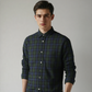 CASUAL SHIRT F/S GREEN CHECK