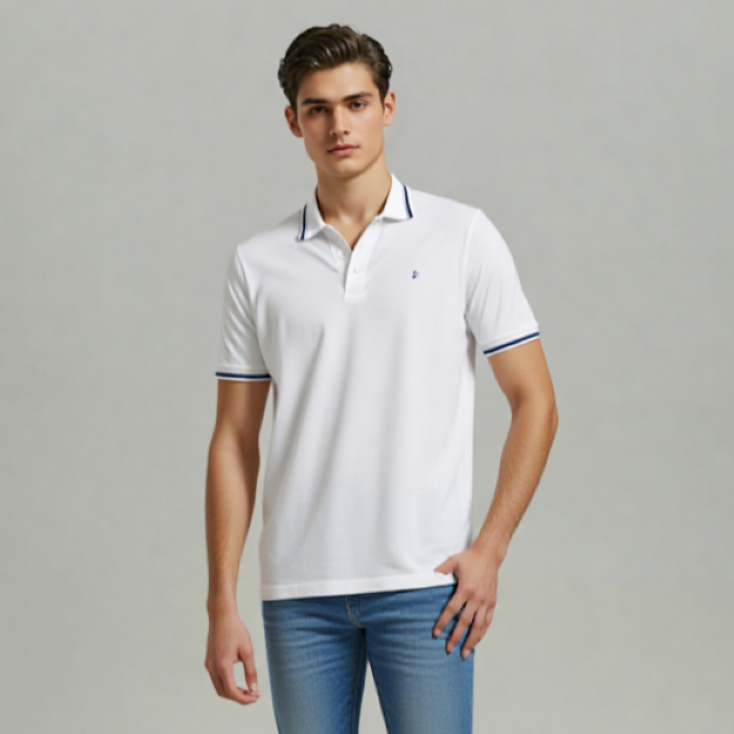 BASIC POLO SHIRT - WHITE