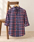 CASUAL SHIRT NAVY CHECK