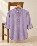MANDARIN COLLAR SHIRT