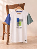WHITE GRAPHIC T SHIRT
