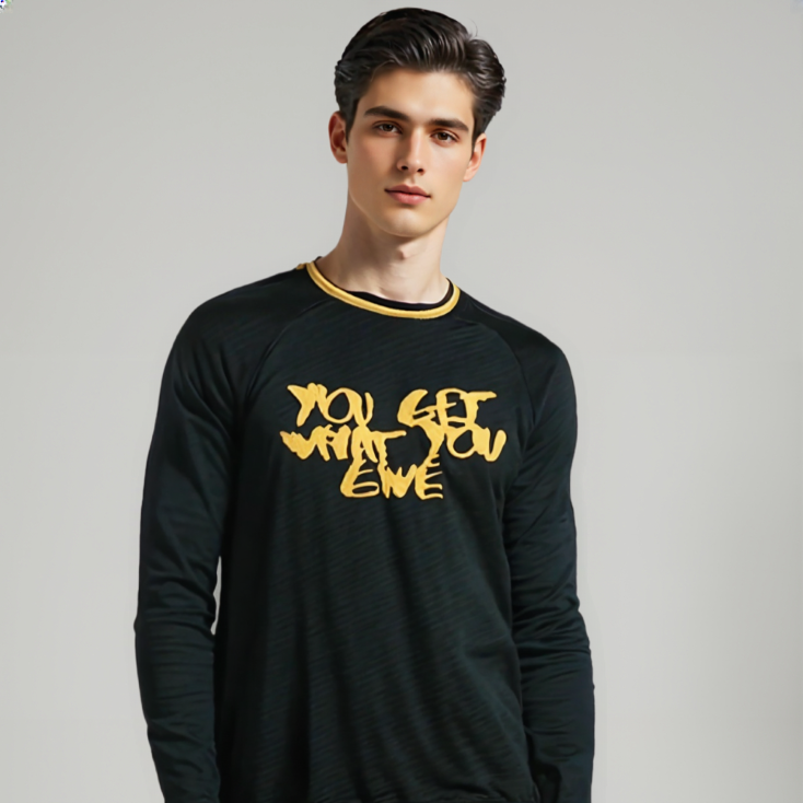 PRINTED CREW NECK SWEATSHIRT