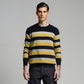 MEN's F/S MULTI STRIP SWEATER