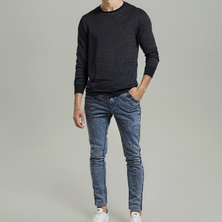 SLIM FIT DENIM - ACID WASH