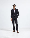 MENS TWO PIECE SUIT SELF TEXTURE