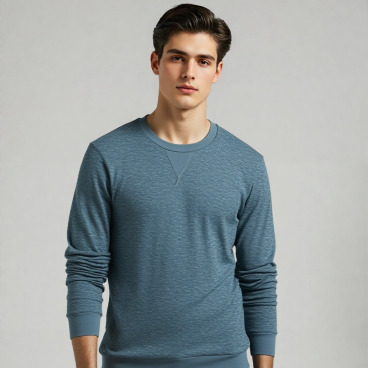 CHAIN YARN FLEECE SWEATSHIRT