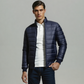 NAVY FULL SLEEVE PUFFER JACKET