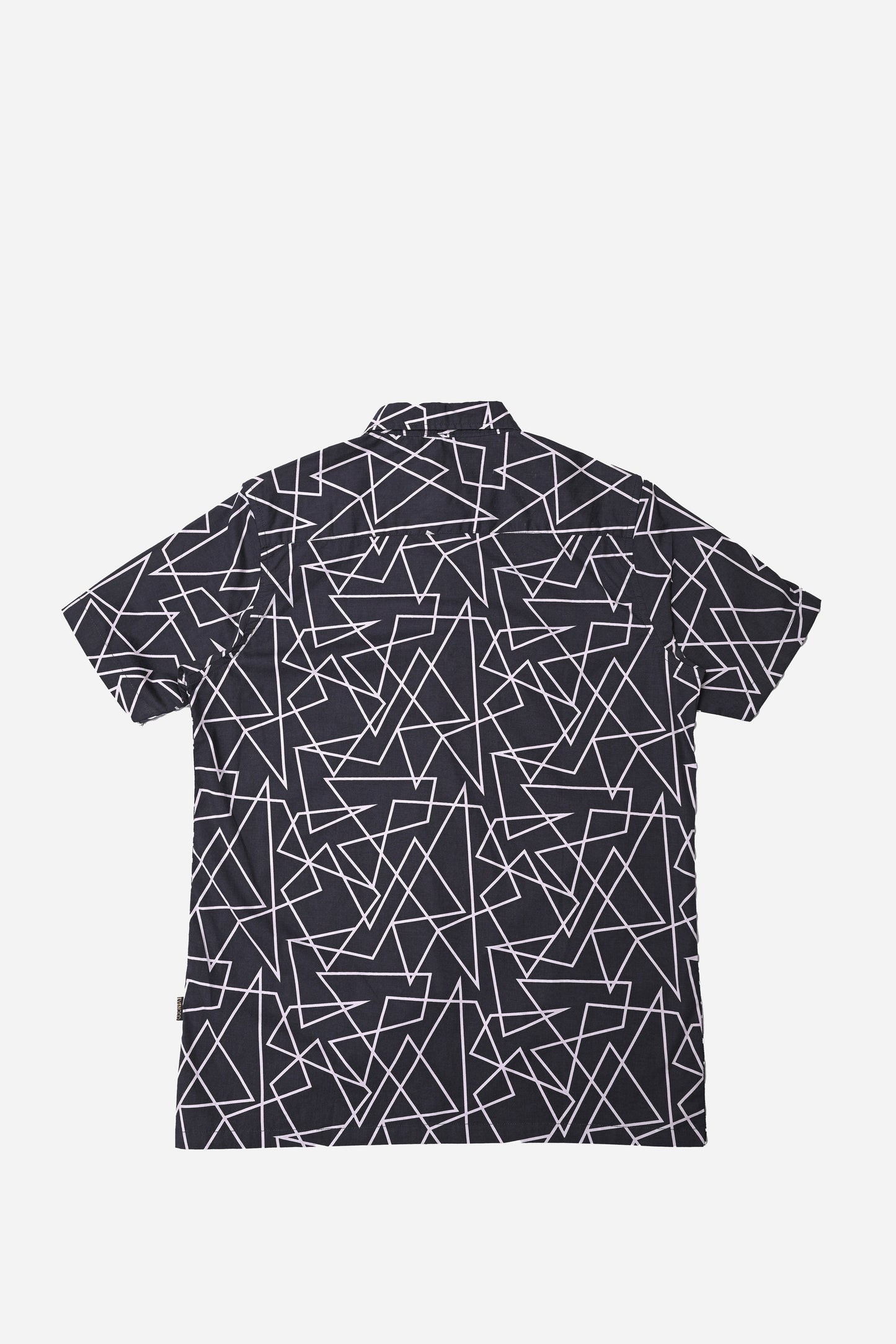 CASUAL SHIRT H/S BLACK PRINTED