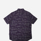 PURPLE ALPHABET PRINTED SHIRT H/S