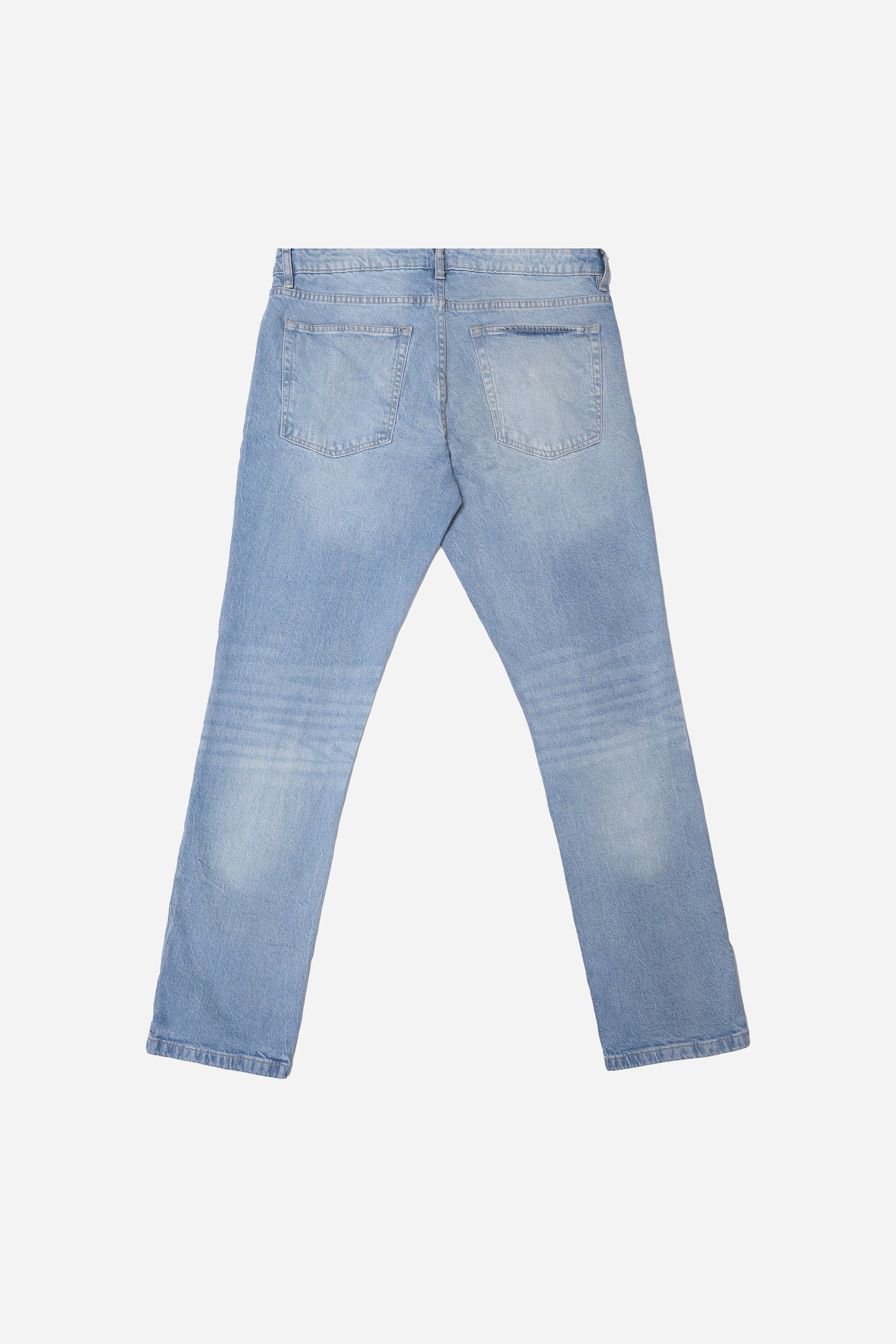 STRAIGHT FIT DENIM JEANS LIGHT BLUE