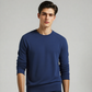 NAVY BASIC SWEAT SHIRT