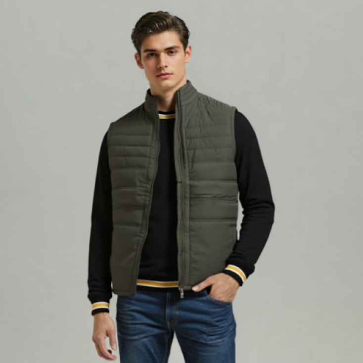 MEN's SLEEVELESS PUFFER JACKET
