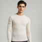 CREAM L/SLEEVE HAND KNITTED SWEATSHIRT