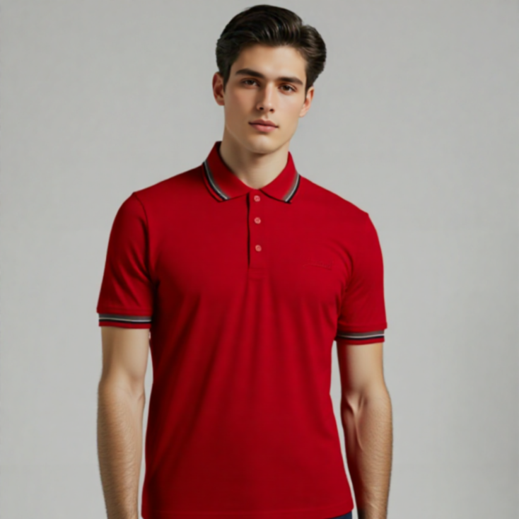 BASIC POLO SHIRT TIPPING COLLAR