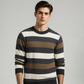YARN DYED STRIP SWEAT SHIRT