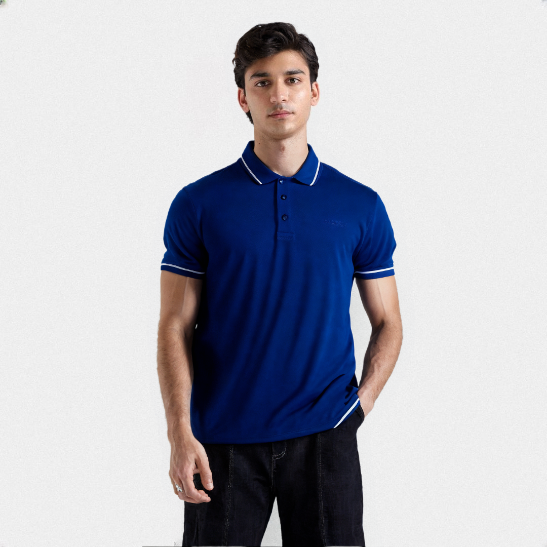 BASIC POLO SHIRT TIPPING COLLAR