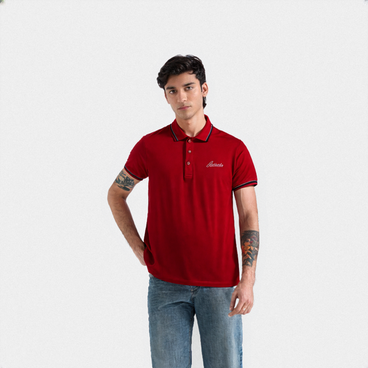 BASIC POLO SHIRT TIPPING COLLAR