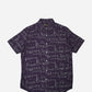 PURPLE ALPHABET PRINTED SHIRT H/S