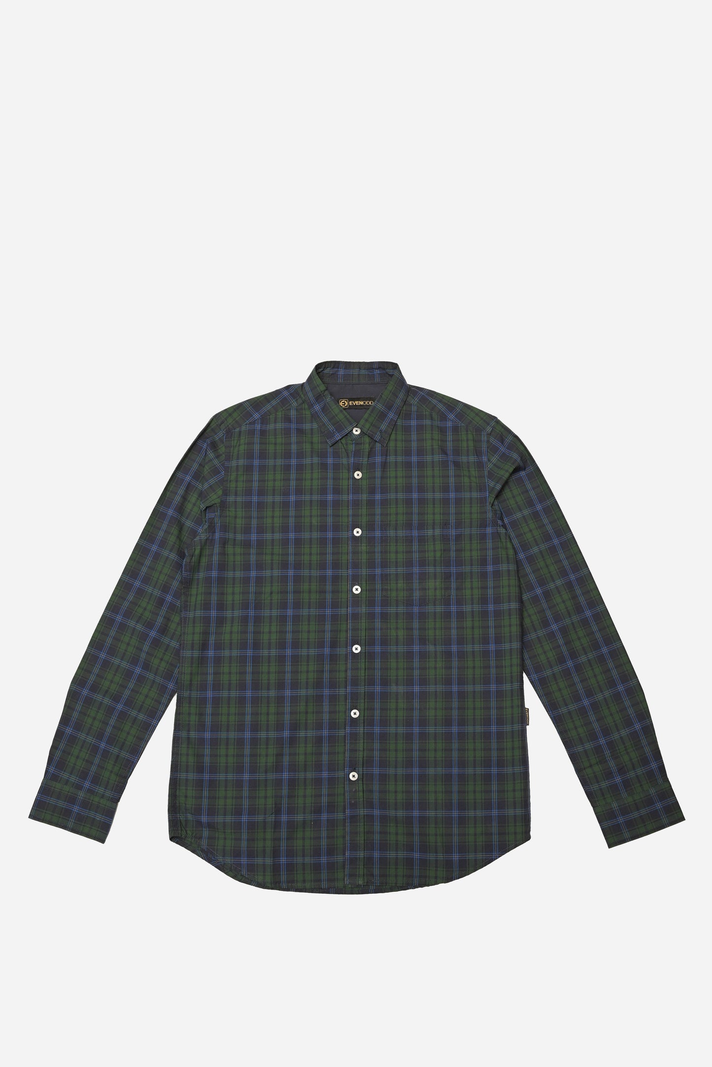 CASUAL SHIRT F/S GREEN CHECK