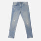 SLIM FIT DENIM JEANS BLUE