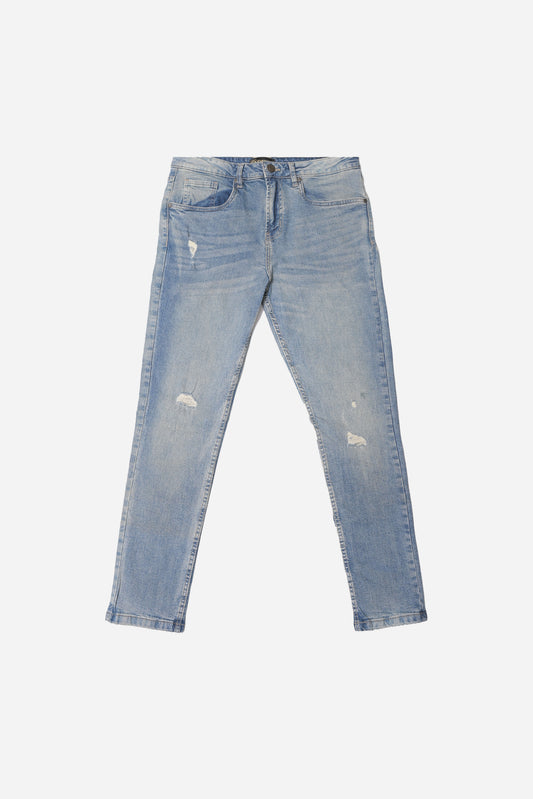 SLIM FIT DENIM JEANS BLUE