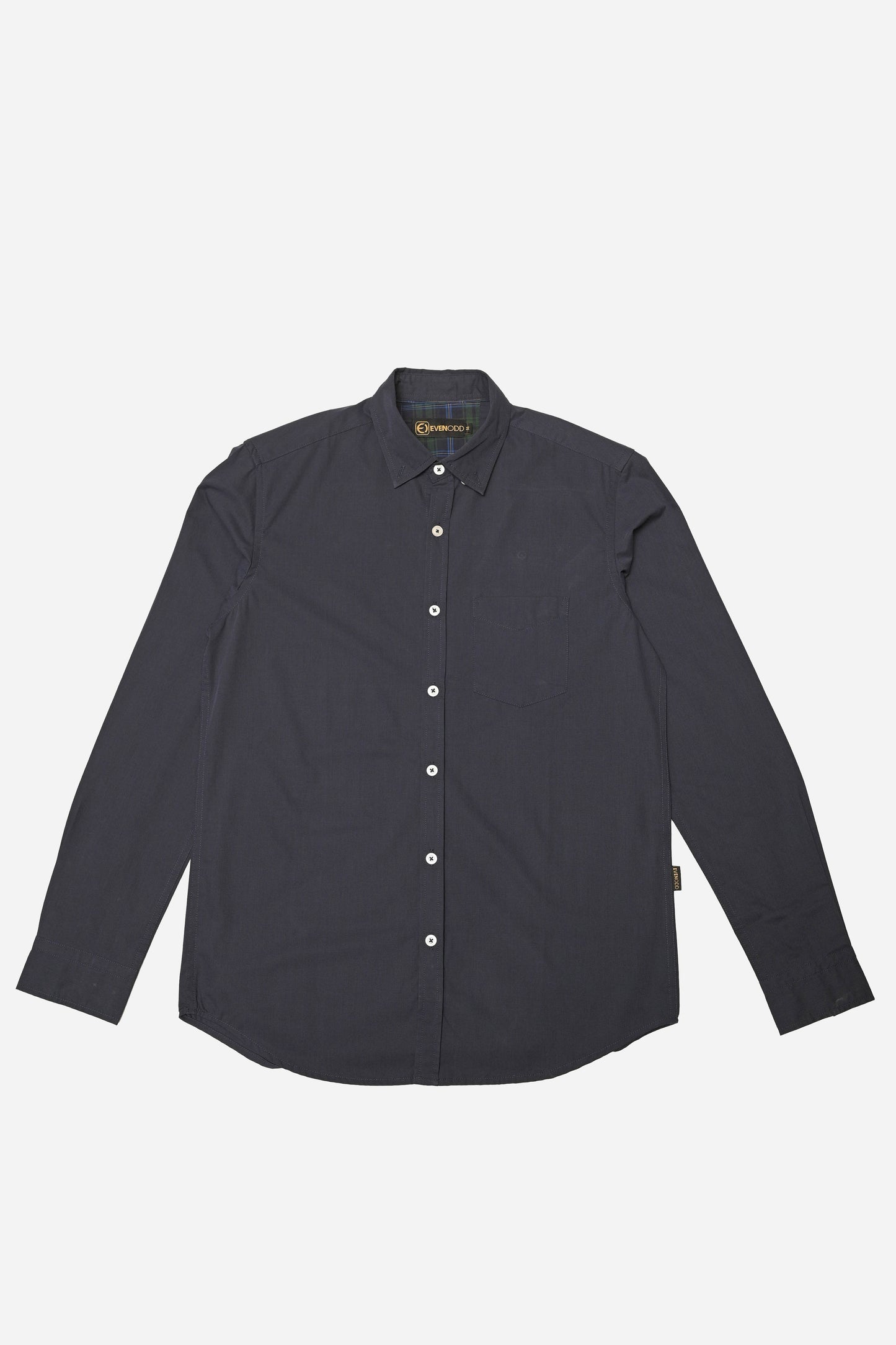 CASUAL SHIRT F/S NAVY PLAIN